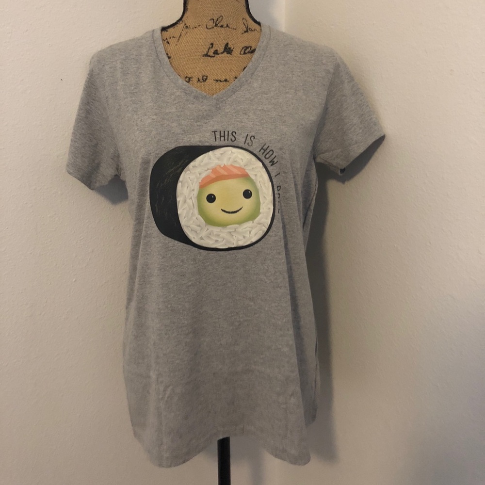 Sushi design shirt